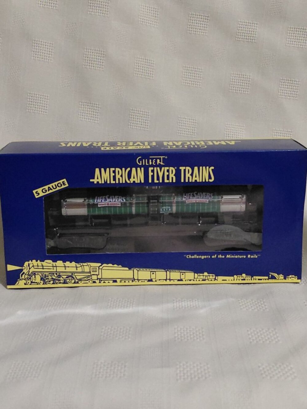 Gilbert American Flyer Trains Wint-O-Green Lifesaver Tank Car S Gauge NOB